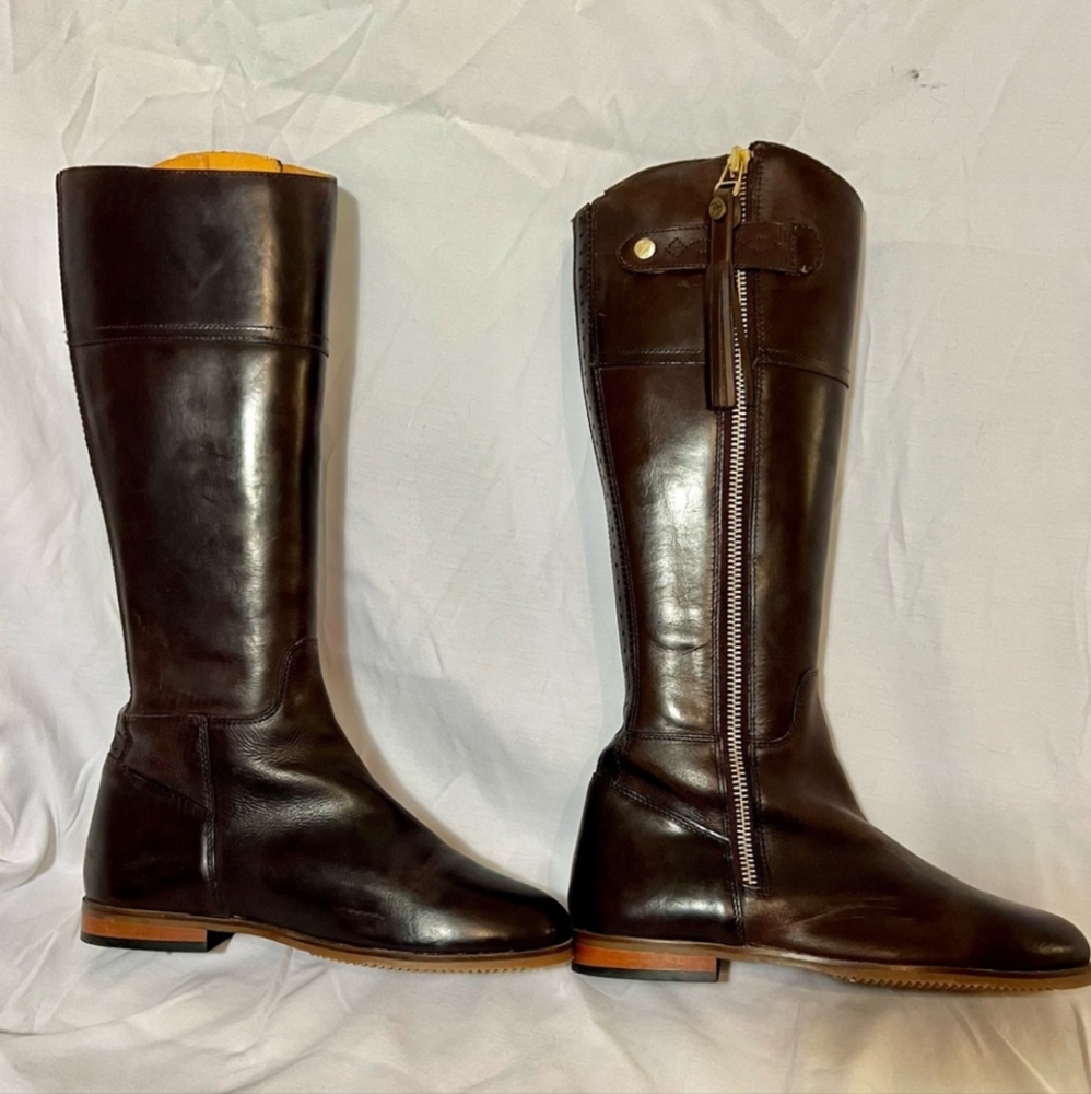 Rydale Leather Spanish Riding Boots Ladies Full Zip Tall Country Boot - Picture 7 of 9